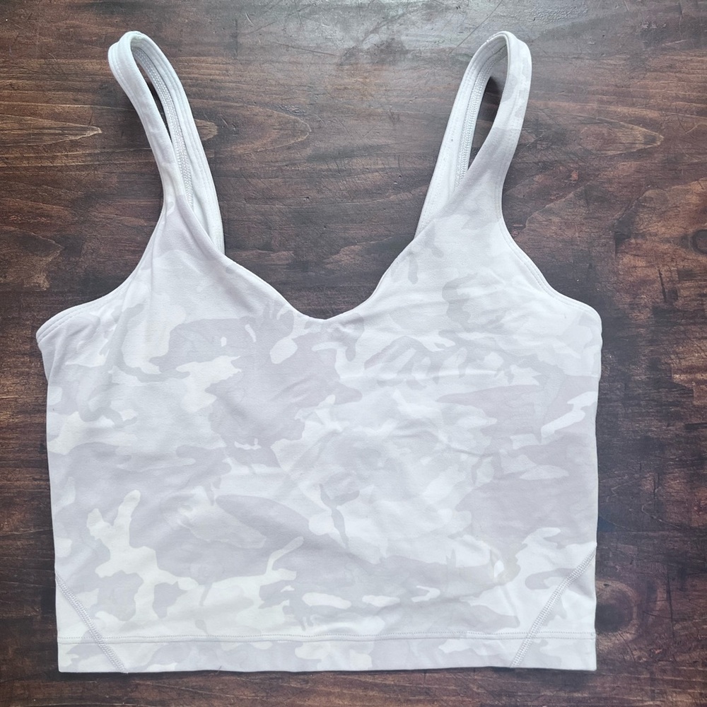 Lululemon Athletica Align Incognito Camo Alpine White Tank